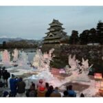 【幻想的な冬の夜】国宝松本城で体験するプロジェクションマッピングの世界