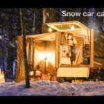 【冬の贅沢】雪山車中泊で味わう本格ピザと雪山ソロキャンプ