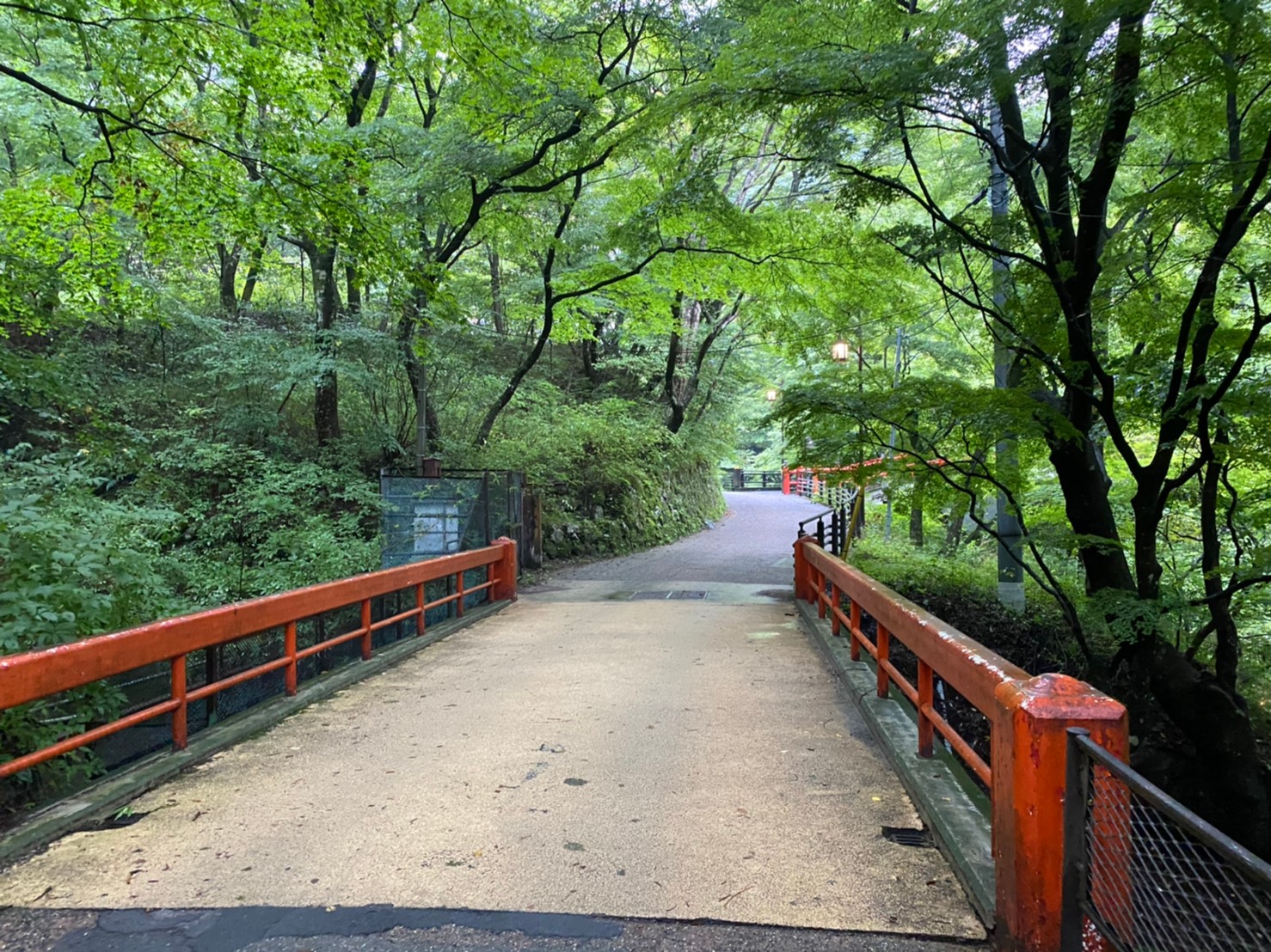 伊香保温泉の情緒溢れる石段街の風景