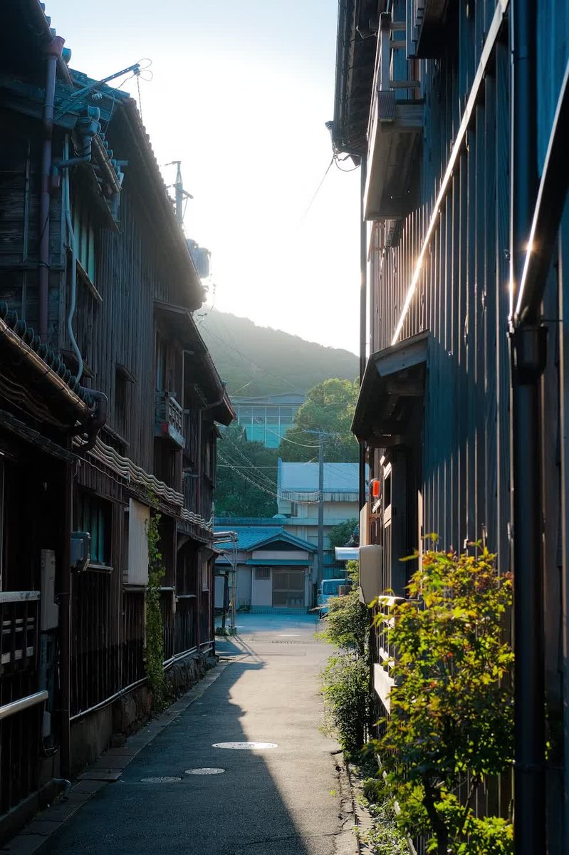 昔の暮らしが感じられる富田地区の農村風景