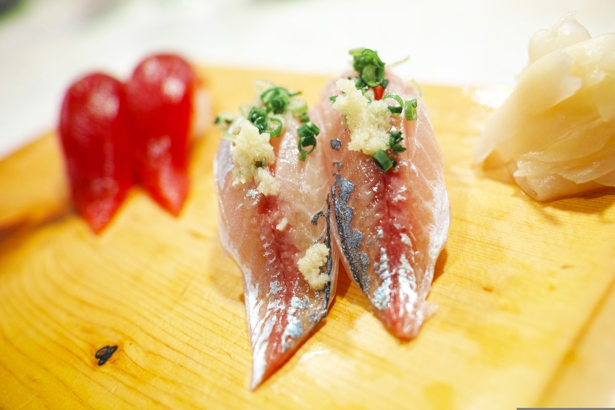 すし哲で食べた握り寿司のアップ